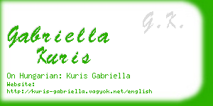 gabriella kuris business card